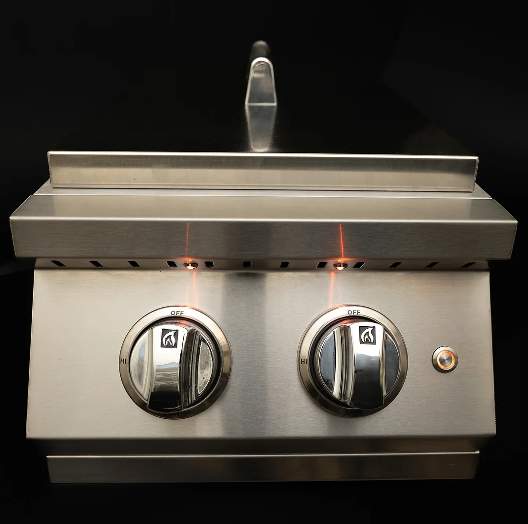 Professional Double Side Burner with removable cover