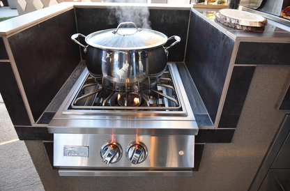 Professional Built-in Power Burner with Led Lights and Removable Grate for Wok