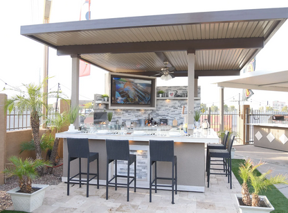 Outdoor Kitchen Bermuda BBQ Island with TV