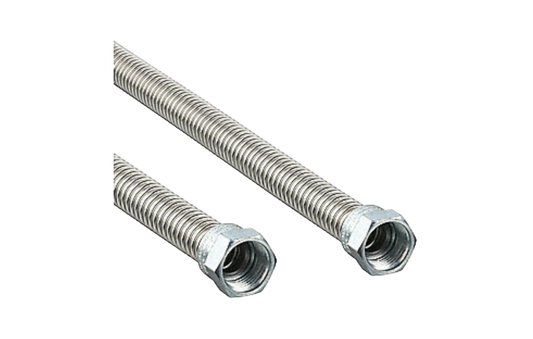 22 Inch Long Stainless Steel Flex Lines for Grill Hook Up 3/8"x 22 Long Gas Line